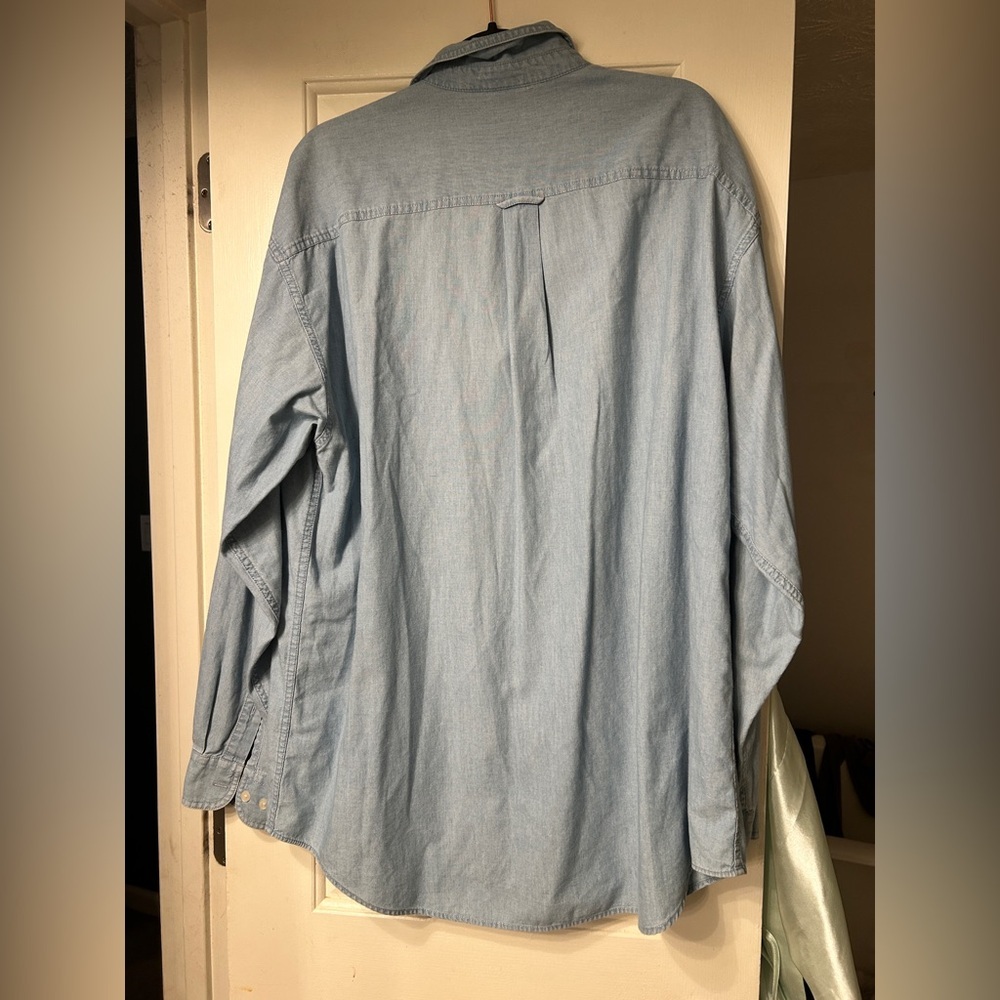 Vintage 90’s Looney Tunes Warner Bros Studio Store Denim Jean Shirt XL - Picture 4 of 7